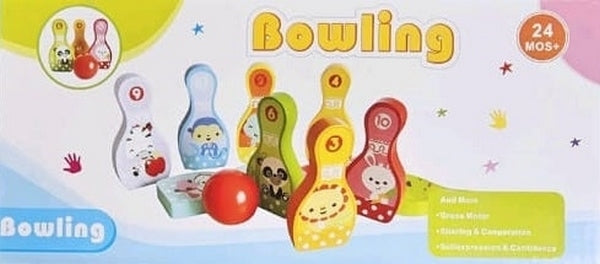 Wooden Mini Bowling Game